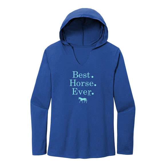 23523 - Best Horse Ever Ladies Hooded Tee