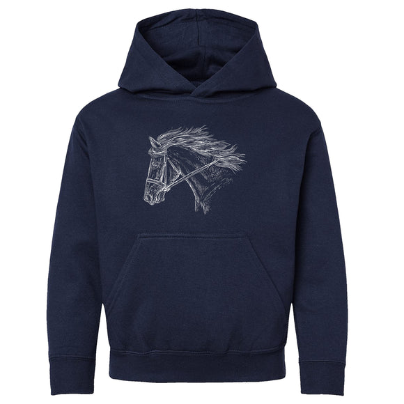 23531 - Horse Head Youth Hoodie