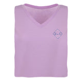 24112 Bit in Box Ladies Short Sleeve V-Neck Tee, Lilac