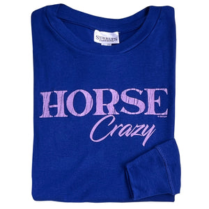 22556 - Horse Crazy Long Sleeve Girls Tee